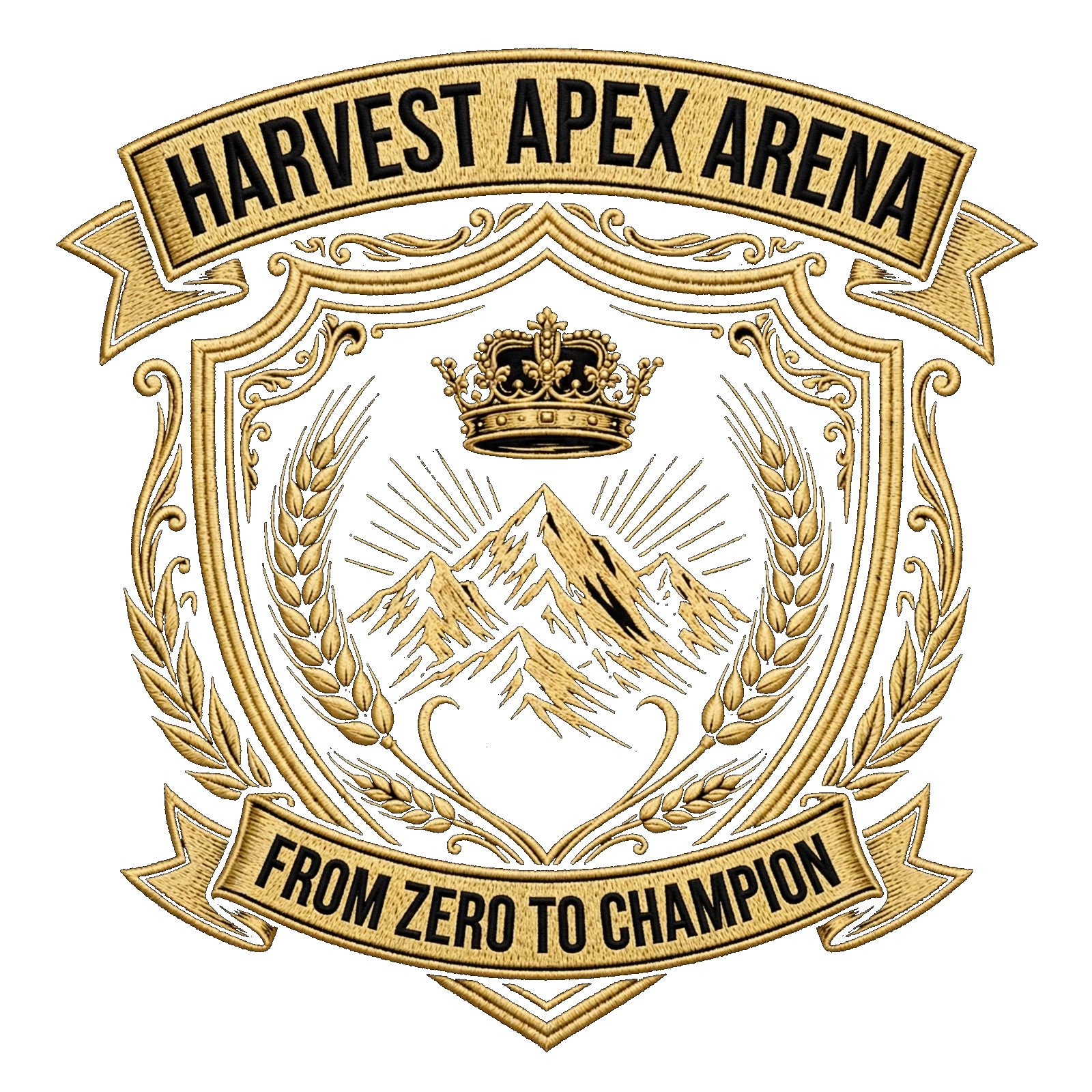 ตราสัญลักษณ์ Harvest Apex Arena — From Zero to Champion